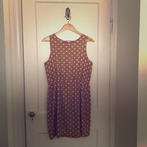 J.Crew Beige Polka Dot Dress
